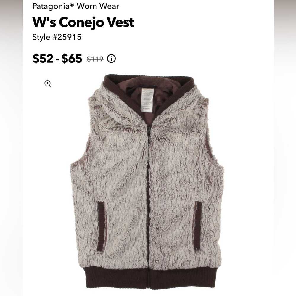 Patagonia fuzzy vest